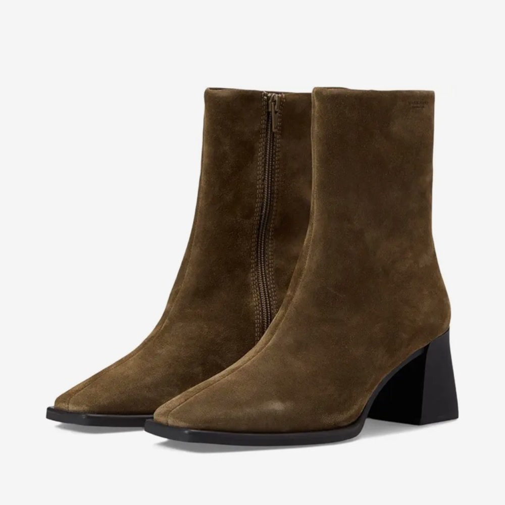 Vagabond Hedda Brown Suede Ankle Boots